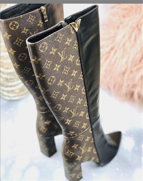 lv high heel boots.